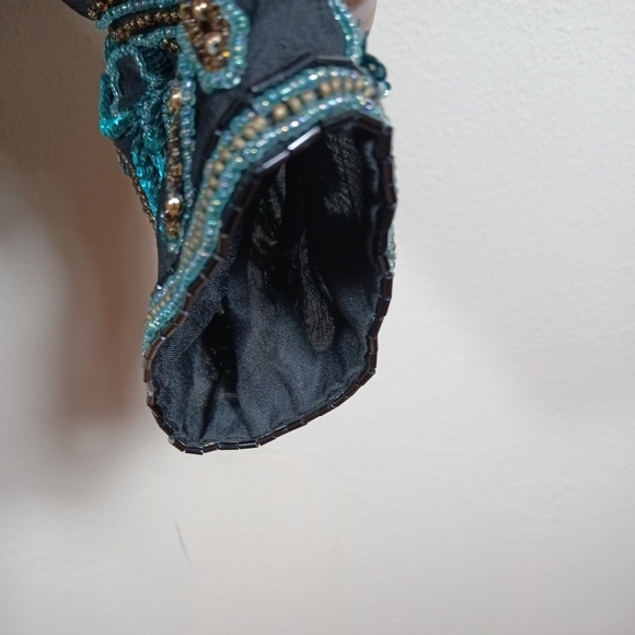 Scala Beaded Sparkly  Evening Jacket Size Small - Picture 6 of 8